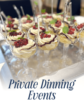 MENU Private Dinning Events